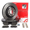 BREMBO XTRA Bremsscheiben Ø310mm Beläge für VW GOLF 5 6 GTI/R AUDI S3 RS3 hinten