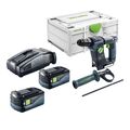 Festool BHC 18-Basic Akku Bohrhammer 18 V 1,8 J SDS Plus + 2x Akku 5 Ah + Lader