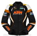 KTM Rennen Motorrad Lederjacke Biker Lederjacke Rindsleder Leder Bikerjacken CE