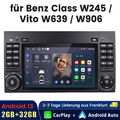 Android 13 Autoradio Für Mercedes-Benz A B Klasse Vito W169 W639 W245 GPS 2+32GB