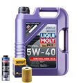 Motoröl 5W40 LIQUI MOLY Synthoil High Tech 5L+HENGST Ölfilter +Spülung