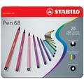 Stabilo Pen 68 Filzstifte Farbsortiert, 10 St. 6810-6 (4006381327145)