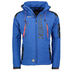 Geographical Norway Techno Herren Blue Softshell Jacke Regen Outdoor WU1060H/GN