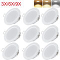 9x LED Panel Einbaustrahler Einbauleuchten Decken Leuchte Set Einbau Spot Lampen