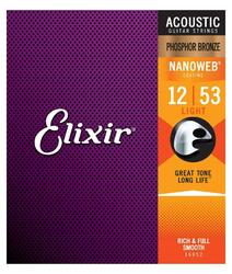 Elixir 16052 • Nanoweb • Phosphor • 012-053 • Satz Saiten für Westerngitarre 