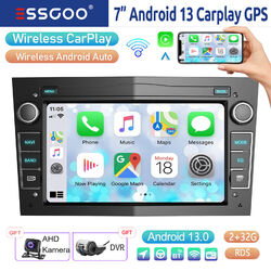 32G Android 13 Autoradio Carplay GPS DVR +Kam Für Opel Corsa C D Vectra Zafira B