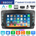 Autoradio DVR Android 13 Carplay GPS WIFI Für Mercedes W203 W209 Viano Vito W639