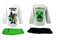 Minecraft Pyjama Schlafanzug Jungen Creeper Steve Langarm lange Hose