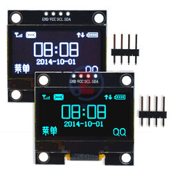 OLED Display Module IIC I2C/SPI 0.49/0.69/0.91/0.96/1.3" White/Blue For Arduino