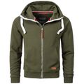 A. Salvarini Herren Sweatjacke Kapuzenpullover Jacke Kapuze Hoodie O192 Grün NEU