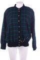 Peter Hahn Strickjacke Cardigan Vintage Schurwolle D 46 dunkelblau petrol