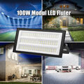 100W LED Fluter Modul Flutlicht Ultra Dünn Garten Scheinwerfer Außenstrahler DHL