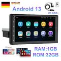 7” Zoll 1+32GB Single 1 DIN Autoradio Android 13 Mit GPS Navi WIFI Bluetooth DAB