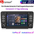 Für SKoda Octavia II Yeti Superb Roomster 2+64GB Android13 Autoradio GPS NAVI BT