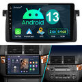 2+64G Für BMW E46 M3 JUNSUN Android 13 Autoradio Touchscreen GPS CarPlay WIFI BT