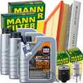 MANN INSPEKTIONSPAKET+3x1L LIQUI MOLY 5W-30 ÖL passend für VW POLO 9N SKODA 1.4