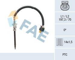 FAE (68043) Abgastemperatursensor Abgassensor für MERCEDES-BENZ