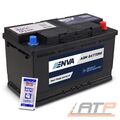 ENVA AGM AUTOBATTERIE STARTERBATTERIE 80Ah 800A 12V Start-Stop + Batteriepolfett