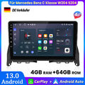 Carplay Android13 Für Mercedes Benz C-Klasse W204 S204 Autoradio GPS NAVI 4+64GB