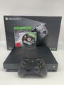 Microsoft Xbox One X Konsole Schwarz 1 TB + Controller + Spiele - Guter Zustand