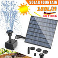 180L/H Springbrunnen Solar Pumpe Teichpumpe Brunnen Fontäne Garten-Wasserspiel