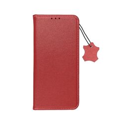 Für Apple iPhone SE 2022 - ECHT LEDER HandyTasche Cover Etui Flip Case Hülle ROT