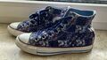 Converse All Star Chucks Taylor Schuhe 39 /6 Sneaker High Blaues Blumenmuster💙