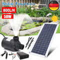 50W Solarwasserpumpe 800L/H DC12V GeräUscharme Solarwasserbrunnenpump Solarpanel