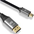 CableDeconn 1m Mini DP zu DisplayPort Kabel 8K - Universelle Kompatibilität