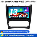 Carplay 9"Android13 Für Mercedes Benz C Klasse W203 CLK W209 Autoradio 2+64G SWC