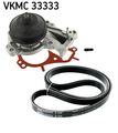 Wasserpumpe + Keilrippenriemensatz SKF VKMC 33333 für OPEL CORSA CROSSLAND P17 1