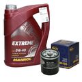 5L 5W40 Mannol Extreme Motoröl + Ölfilter Motorölfilter Filter für Toyota