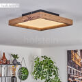 LED moderne Flur Wohn Schlaf Zimmer Beleuchtung Holzoptik Decken Lampen Panel