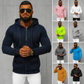 Kapuzenpullover Pullover Sweatshirt Sweatjacke Hoodie Zip Basic Herren OZONEE Z4