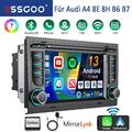 Android 13 Carplay Autoradio 2G+32G GPS RDS WIFI Für Audi A4 S4 RS4 B6 B7 8E 8H