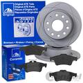 ATE PowerDisc BREMSSCHEIBEN+CERAMIC BELÄGE HINTEN passend für FORD FOCUS 2 C-MAX