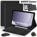 QWERTZ Tastatur Hülle Für Samsung Galaxy Tab A9 Plus A8 A7 S9 FE S8 S7 S6 Lite