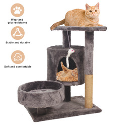 Kratzbaum Katzenbaum Kletterbaum Katzen Katzenkratzbaum Spielbaum Stabil 68 cm