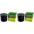 2x Original MANN-FILTER Ölfilter Oelfilter W 714/4 Oil Filter