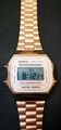 Casio Retro ROSÉGOLD klassisch Unisex Digital LED Armband UHR-A168 BRANDNEU