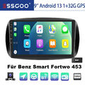 DAB+ Autoradio Android 13 Für Mercedes Benz Smart Forfour 453 32GB GPS Navi KAM