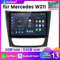 64GB Autoradio Android 13 Navi WIFI GPS DAB für Mercedes-Benz E-klasse W211 C219