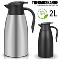 2L Isolierkanne Thermoskanne Thermokanne Kaffeekanne Teekanne Kanne Edelstahl DE