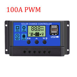 100A 12V-24V MPPT Solar Ladegerät Controller Panel Regler Daul USB Digital LCD