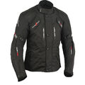 Herren Motorrad wasserdichte Textiljacke, Winter Motorradjacke mit CE Rüstung