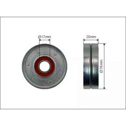 ORIGINAL® Caffaro Spannrolle, Keilrippenriemen für VW Passat Variant Passat