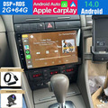 2+64G Android 14 AutoRadio GPS Carplay DSP Kamera Für Audi A4 S4 RS4 B6 B7 DAB+