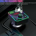 Bluetooth Car Wireless FM Transmitter Adapter 2USB PD Fast + MP3 AUX ^η э*  M1L2