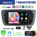 2+32G Carplay GPS DAB+ Autoradio Android 13 +KAM Für Seat Ibiza MK 4 IV 6J 09-13