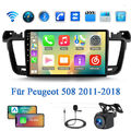 32GB Android 13 Carplay Autoradio Für Peugeot 508 2011-2018 GPS WIFI FM RDS +Kam